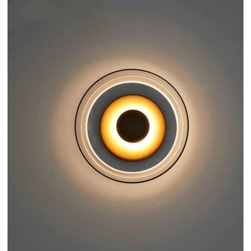 Scandinavian Style Design Led Wall Lamp Mirror Apply Living Room Accessories Bedside Bedroom Home Decor Indoor Lighting Fixtures