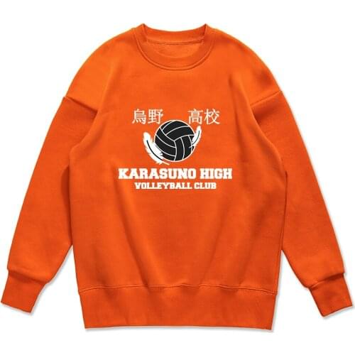 Funny Anime Haikyuu Printing Men Sweatshirts 2020 Winter Fleece New Mens Sweatshirt Fashion Streetwear Harajuku Casual Hoodies