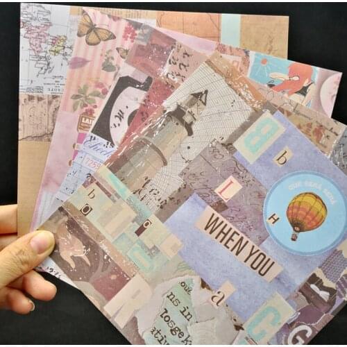 ZFPARTY Vintage Life Background Paper Stickers For Scrapbooking Happy Planner/Card Making/Journaling Project 09