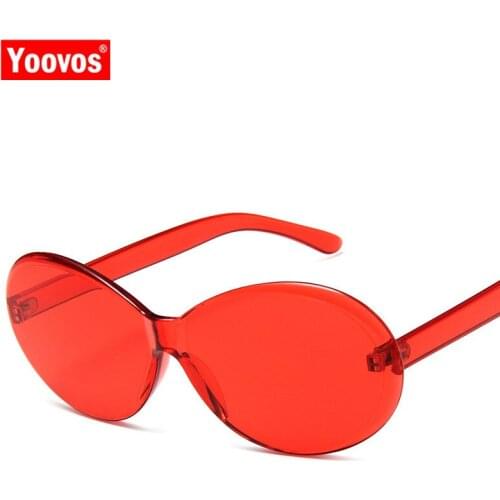 Yoovos 2021 Women Sunglasses Oval Sun Glasses Women Fashion Brand Designer Sunglasses Women Retro Ocean Lens Glasses For Party