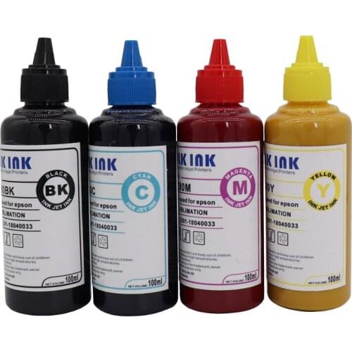 1 set 4 color 4 bottles 400ML Heat Transfer Ink Heat Press Sublimation Ink Sublimation Ink For Epson Printers