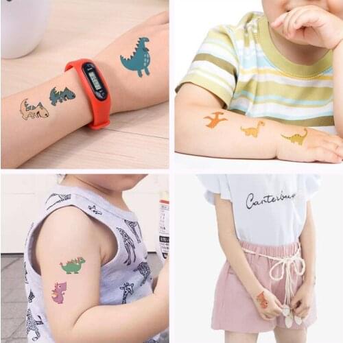 13pcs Cute Dinosaur Temporary Tattoos Dino Body Art Tattoo for Boys Birthday Dinosaur Party Supplies Children Party Favors