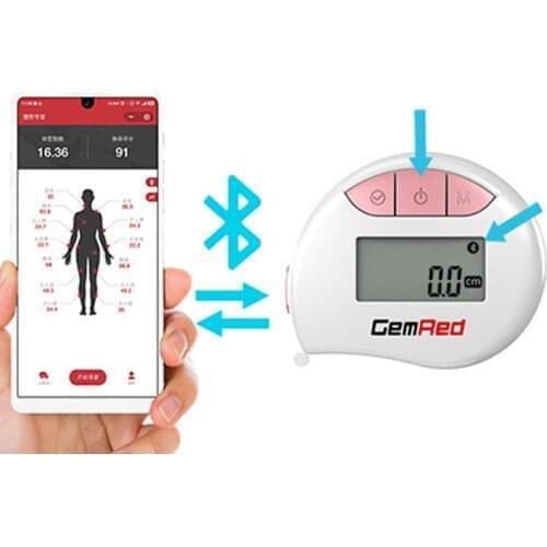 150cm Digital Body Tape with Bluetooth Mini Tape Measure LED Electronic Measure APP Body Perimeter and Linear Measure Mode