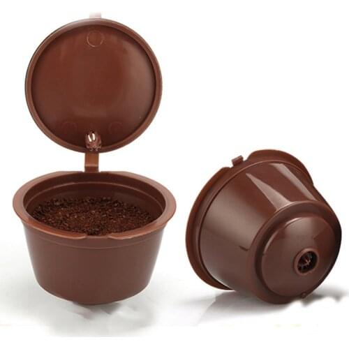 3pcs/pack Refillable Reusable Dolce Gusto Coffee Capsule with Spoon Brush Compatible Coffee Filters Coffeeware Original Machine