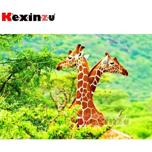 5d diamond painting full Square/Round diamond embroidery-Green tree giraffe-rhinestone DIY mosaic Cross Stitch 3D Home Decor Y02