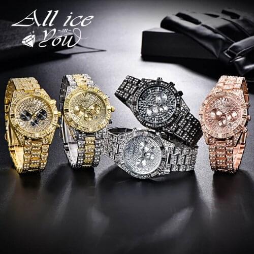 ALL ICE ON YOU Women's Watches With Rhinestones