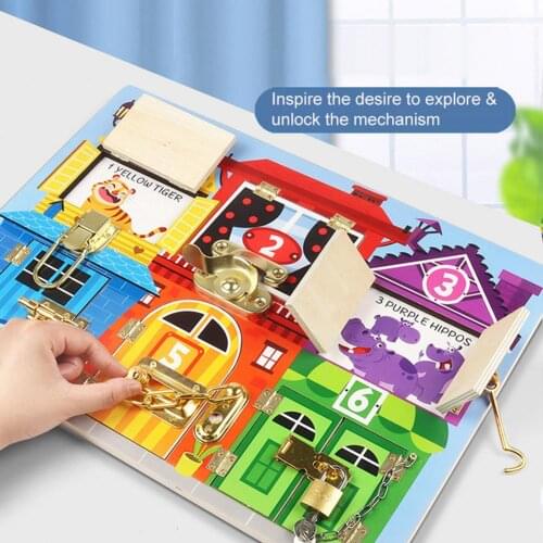 Children BusyBoard Diy Toys Motor Skill Latch Lock Cognition Toy Games Parts Baby Montessori Sensory Activity Board Accessories