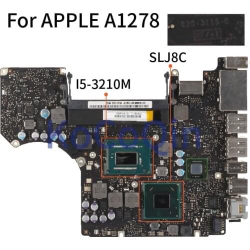 For APPLE A1278 I5-3210M Laptop Motherboard 820-3115-B SR0N0 Notebook Mainboard