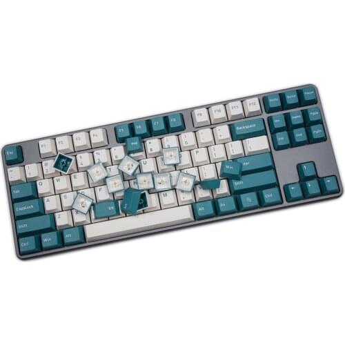 G-MKY 150 KEYS Cherry Profile Green Plants Keycap DOUBLE SHOT Thick PBT Keycaps FOR MX Switch Mechanical Keyboard