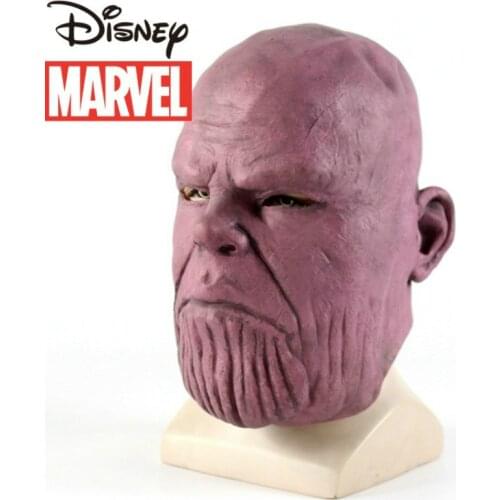 Marvel Heroes Avengers Thanos Headgear Cosplay Latex Mask
