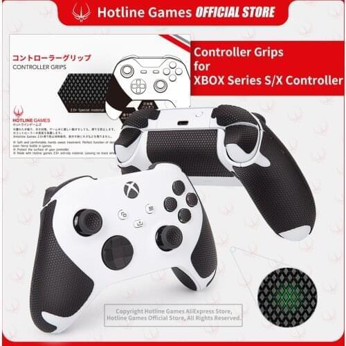 Hotline Games 2.0Plus Controller Grips for Xbox Series X/S Controllers,Anti-Slip,Moisture Wicking [Player Pro Version (21PCS)]