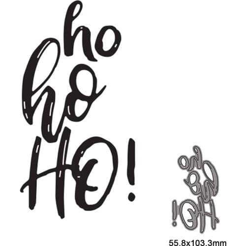 Ho HO Letter Metal Cutting Dies For DIY Scrapbook Cutting Die Paper Cards Embossed Decorative Craft Die Cut New