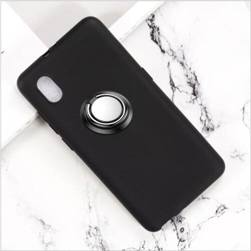 Soft Case For Alcatel 1V 1B 1SE 1S 1A 1 SE B A 3V 3 1C 3X U3 2019 2018 3L 2020 C5 C9 Back Ring Metal Car Magnetic Holder Cover