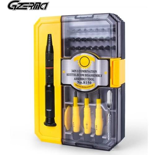 34Pcs/Set Precision Screwdriver Set for iPhone Smartphone Repair Tools Kit for Cell Phone Laptop Tablet PC Repair Hand Tools