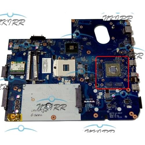 NAYF0 LA-5881P MBWHH02002 MB.WHH02.002 HD5650 DDR3 1GB motherboard for Gateway NV79 NV7915U LJ75 LJ77