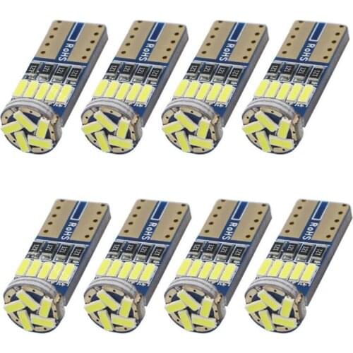 100pcs T10 led canbus T10 15led 4014 smd LED No OBC Error 194 168 W5W T10 15smd canbus non polarity LED Wedge bulb car-styling