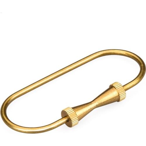 New 2017 Solid Handmade Copper Men Keychain Key Chain Holder Ring Men Novelty Gift innovative Items Trinket