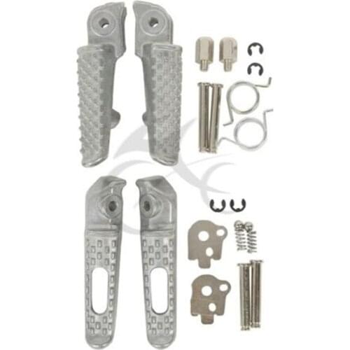 Front & Rear Foot Pegs Footrest for Honda CBR600 RR 03-06 CBR1000 RR 04-14 13 12 Motorcycle