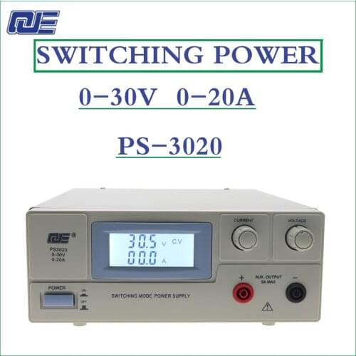 QJE PS3020 switch adjustable constant current and constant voltage power supply 0-30V 0-20A high precision adjustable power supp