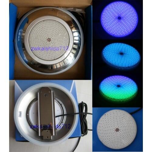 HT Underwater Led Swimming Pool Light SMD40W 12V rgb Stainless Steel316 Resin Waterproof IP68 Lamp Color Changing 4M Cable