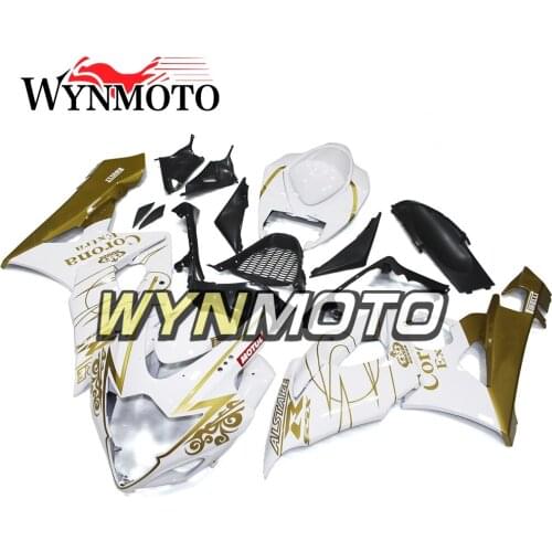 Complete Fairings Kit For GSXR1000 2005-2006 05 06 K5 Injection Fairing ABS Plastics Cowlings White Gold Fairings Bodywork Cover