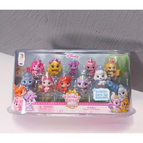 Disney Princess Palace Pets Toy Doll Kawaii Animals Fox Dog Model Figurines Ornaments Girl Play House Toy Blind Bag Gift New