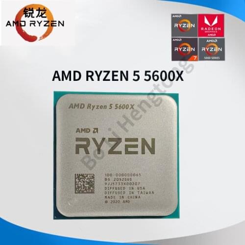 AMD Ryzen 5 5600X R5 5600X 3.7 GHz 6-Core 12-Thread CPU Processor 7NM 65W L3=32M 100-000000065 Socket AM4 New but without cooler