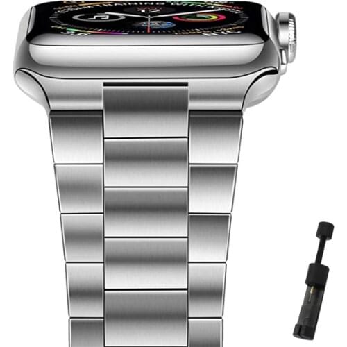 For Apple Watch strap series 6 5 4 3 2 Stainless steel strap 38mm 40mm 42mm 44mm metal strap For Apple Watch accessories