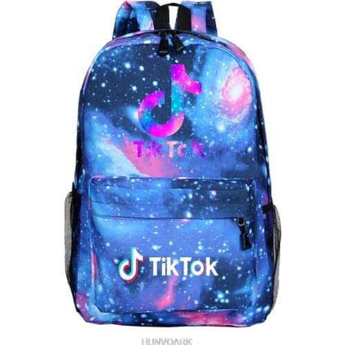 TIK TOK Solid Color Backpack Women Men Multi Pocket Travel Backpacks Capacity School Bag For Teenagers Outdoor Bags Luxury
