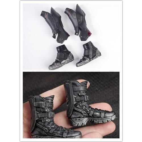 1/6 Trendy Soldier Falcon Boots, 2 Classic Combat Shoes, Suitable For 12'' Doll Accessories