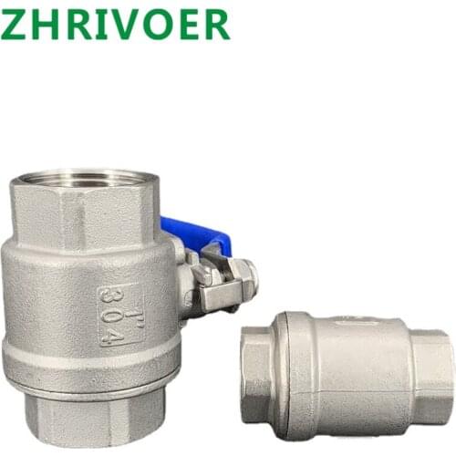 304 stainless steel ball valve two piece valve, two piece valve inner thread DN15 internal thread water gas switch valve
