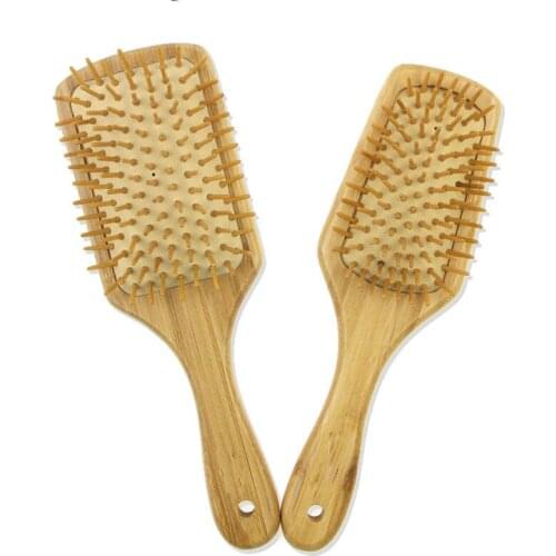 Hair Brush Natural Anti-static Wooden Scalp Brush Massage Comb Hair Accessory For Styling Straightening