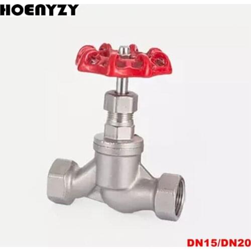 1/2" 3/4" S Type Stainless Steel SS304 Shut-off Valve DN15 DN20 Female Thread Stop Valve Globe Valve 1.6Mpa