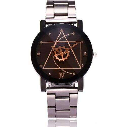 Vansvar Vintage Steel Quartz Lovers Watch Women Pop Sale Gear Style Men Watches Ladies Casual Wristwatch Relogio Feminino Clock