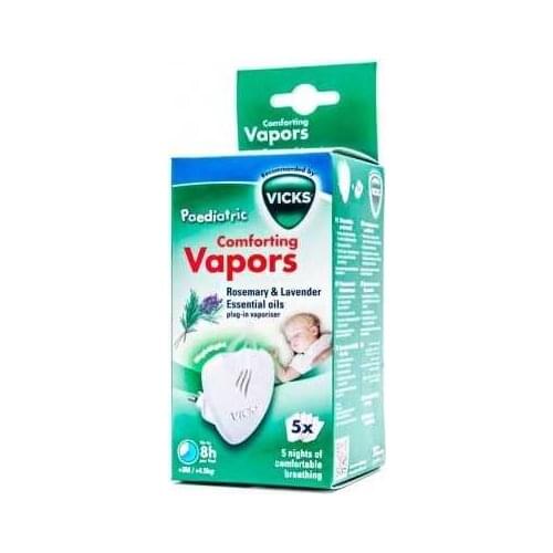VICKS DIFUSOR ELECTRICO PEDRIATICO ROMERO Y LAVANDA