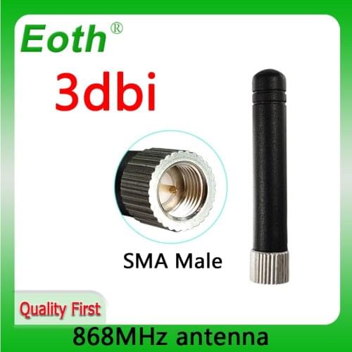 GSM 868MHz 915MHz antenna lora 3bdi SMA Male Connector GSM antena 868 MHz 915 IOT antenne white small size antennas for Lorawan