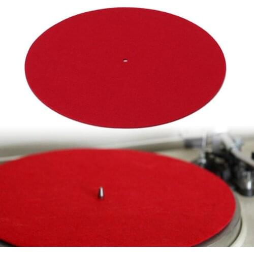 3MM Thick Anti-Static Felt Platter Turntable Mat Anti-Vibration Slipmat Audiophile For LP Vinyl Record Players