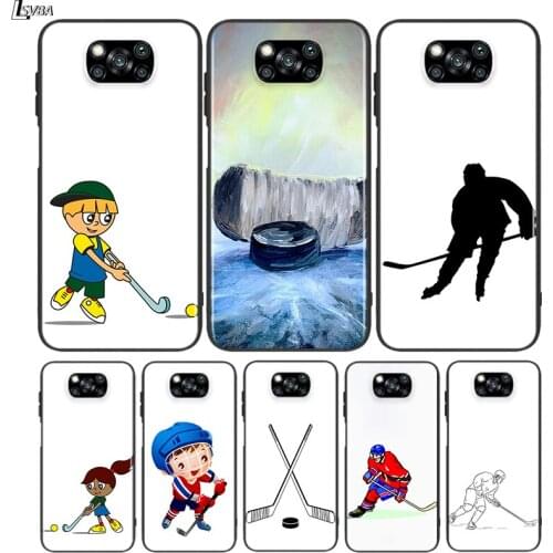 Black Cover Sport Hockey for Xiaomi Mi Mix 3 A3 A2 A1 Poco M3 M2 C3 X3 X2 NFC F2 F1 CC9 CC9E Pro Phone Case