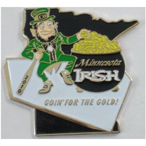 Cutom 2" 50.8mm iron material baseball bat trading lapel pin