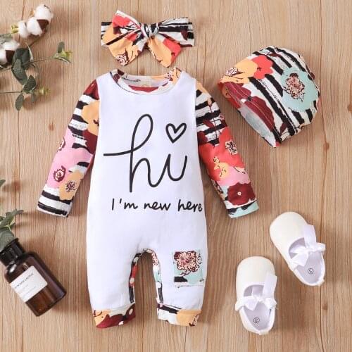Baby Rompers Autumn Newborn Baby Clothes For Girls Boys Long Sleeve Printed Jumpsuit Baby Clothing boy Kids Outfits