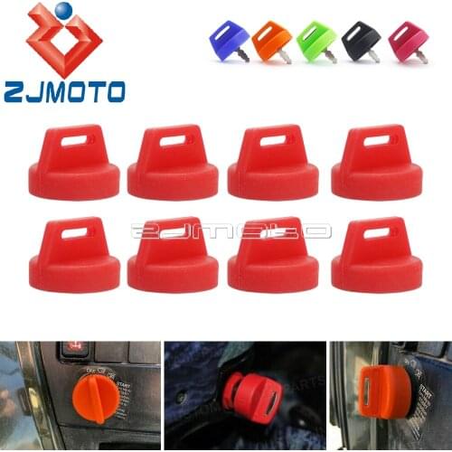 For Polaris Sportsman Scrambler Trail Boss Magnum RZR XP 570 800 900 1000 ATV Red Rubber Ignition Key Cover Key Switch Protector