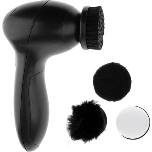 Electric Shoe Polisher Machine Cleaning Multi Brush Heads Shoe Shine Kit