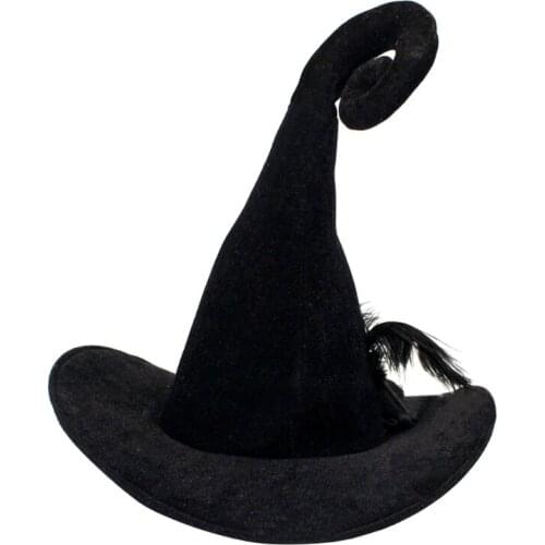 Halloween Witch Wizard Hat Party Costume Headgear Devil Cosplay Props Decoration Accessories for Adult