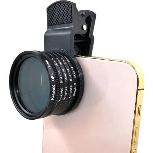 KnightX Professional Phone Camera Macro Lens CPL Star Variable ND Filter all smartphones 37mm 40.5mm 52mm 55mm 58mm