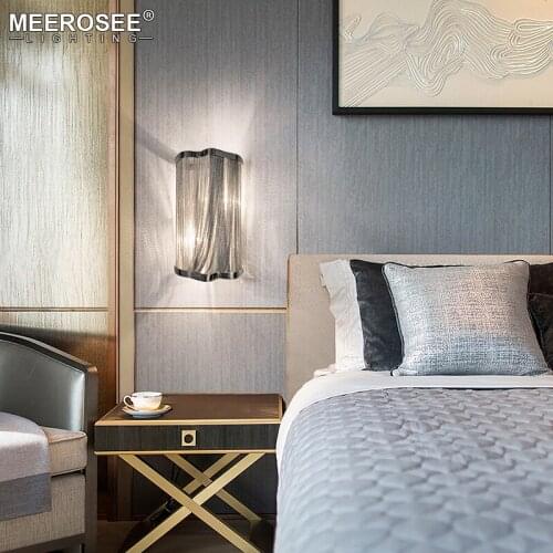 Atlantis Chain Light for Wall Lamp Aluminum Chain Wall Bracket Light Silver Wall Sconces Lighting Aisle Lamp Hallway Porch Light