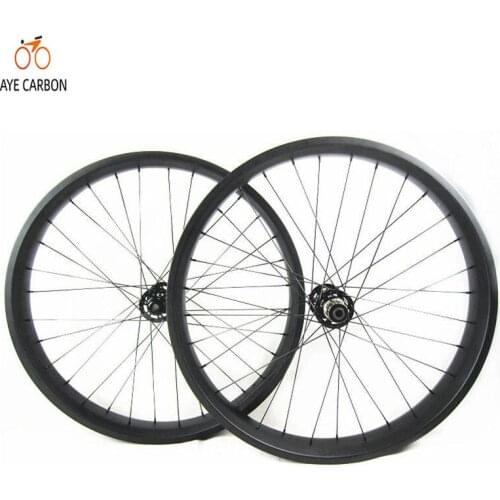 Novatec hub carbon fat bike wheels 100mm rims 26er Snow Carbon Bicycle Wheels Beach Wheelset UD 32 holes carbon fatbike wheels