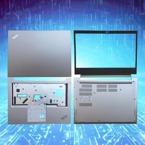 New original Lenovo ThinkPad E480 E485 LCD Bezel Palmrest Bottom Base Cover case 01LW153 01LW156 01LW158 01LW162 02DL684 Silver