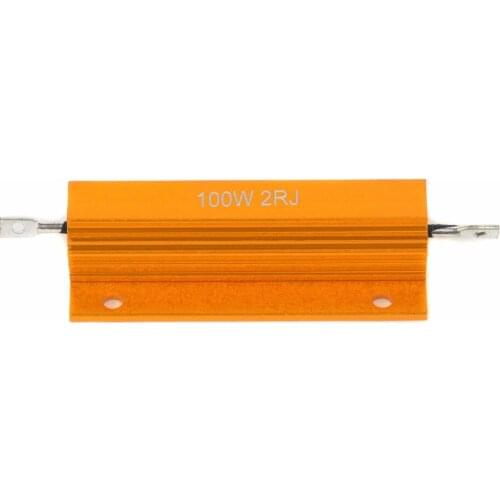 New 2R 2 Ohm 100W Watt Wirewound Aluminum Power Metal Shell Case Resistance Resistor