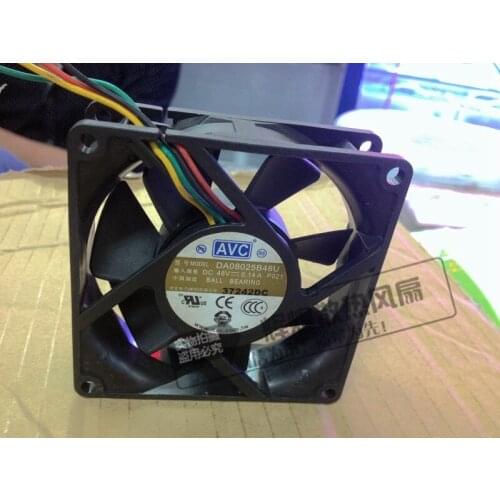 NEW AVC 8025 48V 0.14A DA0825B48U 8CM cooling fan