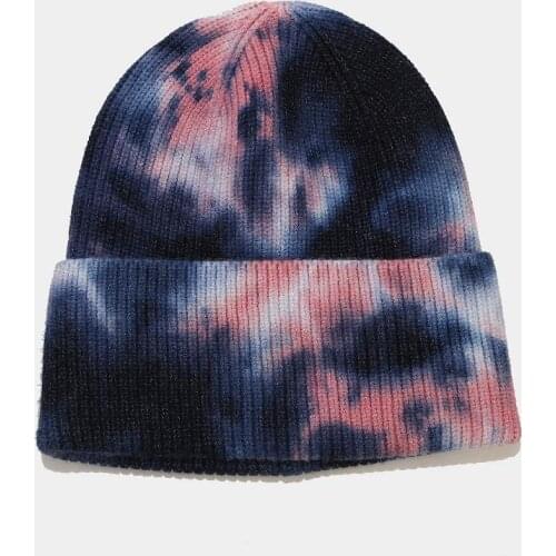 Autumn and Winter Acrylic Colorful Thicken Knitted Hat Winter Warm Hat Skullies Cap Beanie Hat for Men and Women 27